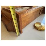 Very Nice Antique German Oak Wall Clock w/Pendulum & Key
