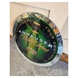 Anheuser-Busch World Select Round Beer Mirror Sign