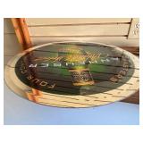 Anheuser-Busch World Select Round Beer Mirror Sign