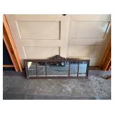 Ornate Antique 5 Panel Buffet Mirror