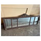 Ornate Antique 5 Panel Buffet Mirror