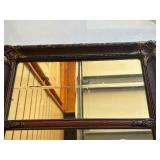 Ornate Antique 5 Panel Buffet Mirror