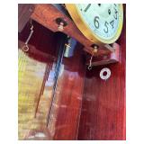 Excellent Quality Vintage German Wall Clock w/Pendulum & Key