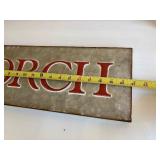 Galvanized Metal PORCH Decor Sign