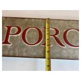 Galvanized Metal PORCH Decor Sign