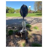 Original Antique Iron Railroad Crossing
