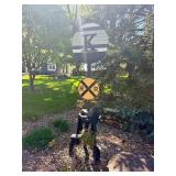 Original Antique Iron Railroad Crossing