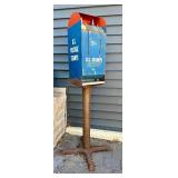 Vintage Postage Stamp Machine w/Stand