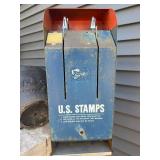 Vintage Postage Stamp Machine w/Stand