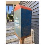 Vintage Postage Stamp Machine w/Stand