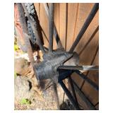 Antique Iron Wagon Wheel - 44"