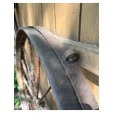 Antique Iron Wagon Wheel - 44"