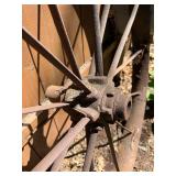 Antique Iron Wagon Wheel - 46"