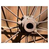 Antique Iron Wagon Wheel - 46"