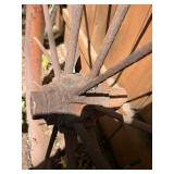 Antique Iron Wagon Wheel - 46"