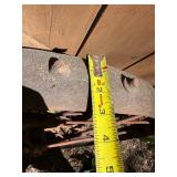 Matching Pair of Antique Iron Studded Wagon Wheels - 40"