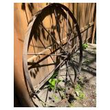Antique Iron Wagon Wheel - 44"