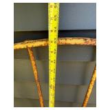 Antique Iron Wagon Wheel - Yellow - 53"