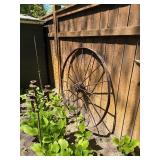 Antique Iron Wagon Wheel - 56"