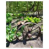 Antique Wagon Wheels w/Axle