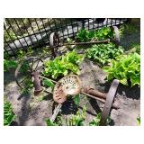 Antique Wagon Wheels w/Axle