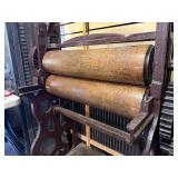 Fantastic HUGE Antique Industrial Wood & Cast Iron Mangle