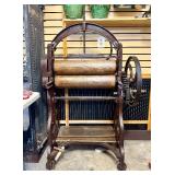 Fantastic HUGE Antique Industrial Wood & Cast Iron Mangle