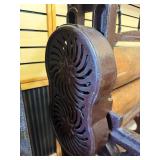 Fantastic HUGE Antique Industrial Wood & Cast Iron Mangle