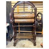 Fantastic HUGE Antique Industrial Wood & Cast Iron Mangle