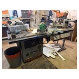 Heavy Duty Industrial Working DELTA Model RT-31 Table Saw w/ RIDGID Heavy Duty 12" Compound Miter Saw