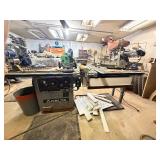 Heavy Duty Industrial Working DELTA Model RT-31 Table Saw w/ RIDGID Heavy Duty 12" Compound Miter Saw