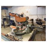 Heavy Duty Industrial Working DELTA Model RT-31 Table Saw w/ RIDGID Heavy Duty 12" Compound Miter Saw
