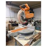 Heavy Duty Industrial Working DELTA Model RT-31 Table Saw w/ RIDGID Heavy Duty 12" Compound Miter Saw