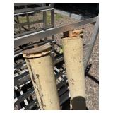 2 Antique Architectural Wood Posts - Approx 5
