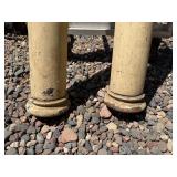 2 Antique Architectural Wood Posts - Approx 5