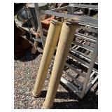 2 Antique Architectural Wood Posts - Approx 5