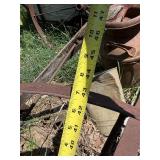 Matching Pair of Antique Iron Wagon Wheels - 43"
