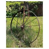 Antique Iron Wagon Wheel - 53"