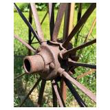 Antique Iron Wagon Wheel - 53"