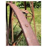 Antique Iron Wagon Wheel - 53"