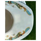 Great Looking Signed KING Art Deco Pitcher & Basin Set w/Bird Design