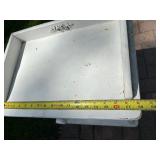 Cute Vintage White Wooden Nightstand w/Drawer