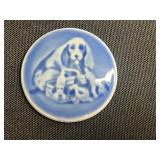 Miniature Bing & Grøndahl Mothers Day Plate (Lot of 3) - Made in Denmark Porcelain 1969 - quarter pictured for scale