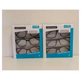 (2) NEW FOSTER GRANT +1.75 READING GLASSES 3PK