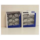 (2) NEW FOSTER GRANT +2.50 READING GLASSES 3PK