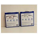(2) NEW FOSTER GRANT +2.50 READING GLASSES 3PK