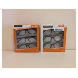 (2) NEW FOSTER GRANT +1.25 READING GLASSES 3PK