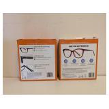 (2) NEW FOSTER GRANT +1.25 READING GLASSES 3PK