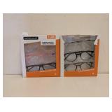 (2) NEW FOSTER GRANT +1.25 READING GLASSES 3PK