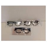 NEW FOSTER GRANT +1.50 READING GLASSES 3PK